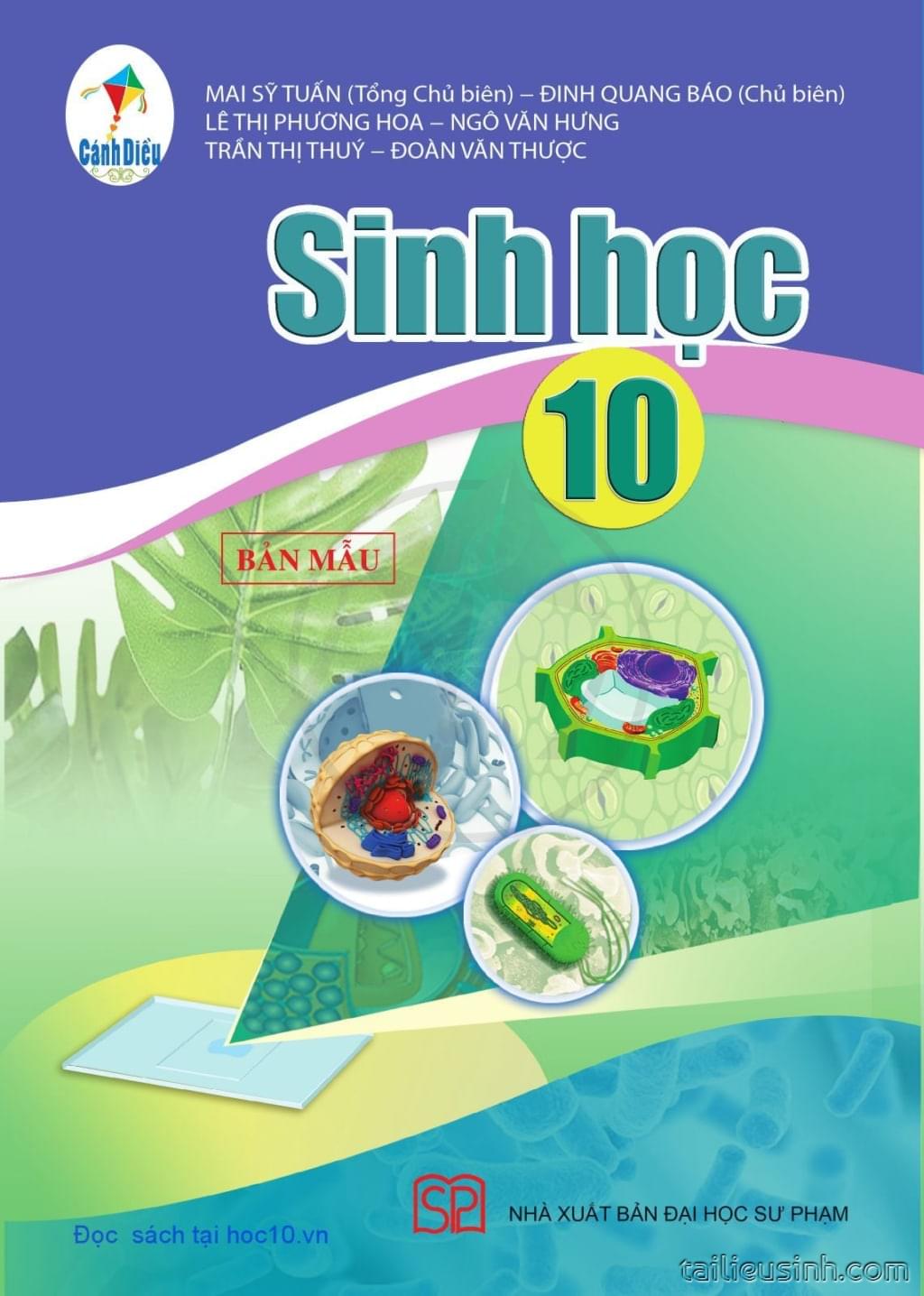 Giáo án Sinh 10 Cánh diều- Trọn bộ